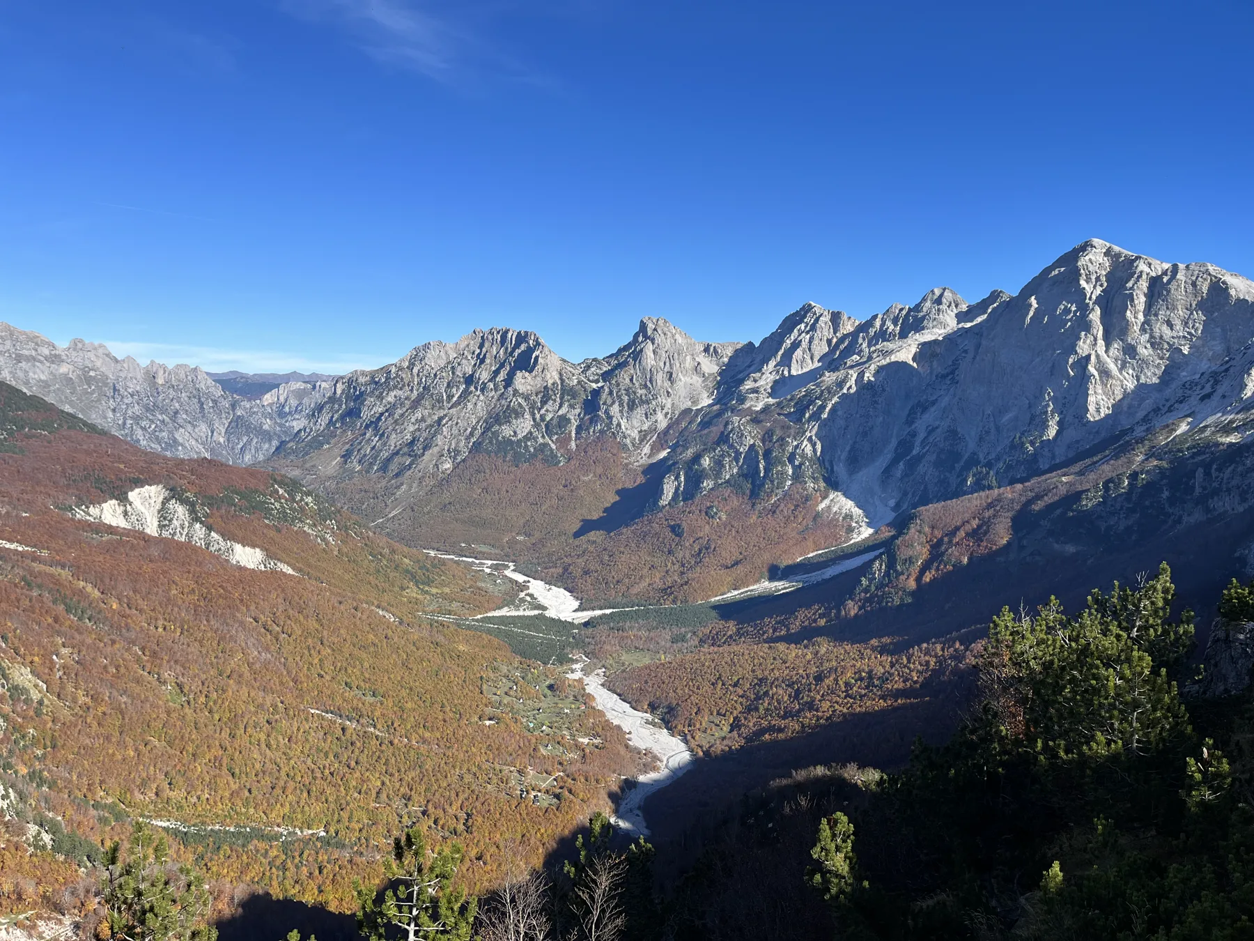 Dinaric Alps from the Theth–Valbona pass, northern Albania